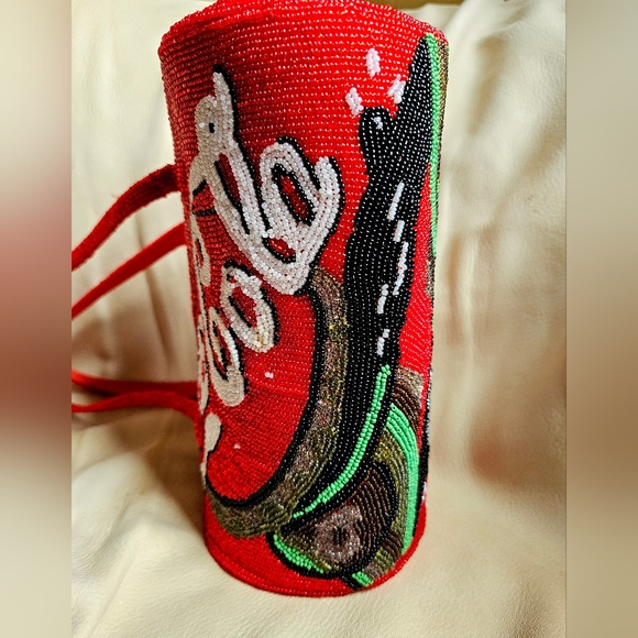 Coca-Cola Red Beaded Handbag - Picture 7 of 8